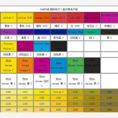 PANTONE国际色卡C面效果